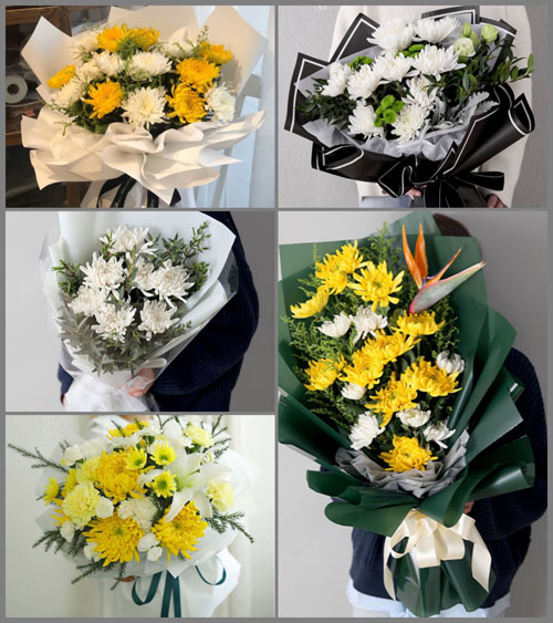 上海奉贤区南桥镇沈陆村白事花束代送